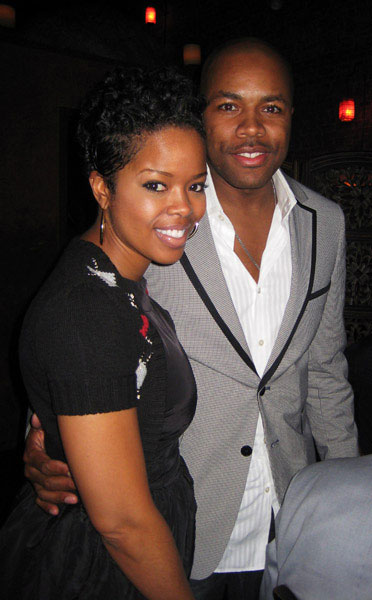 D-Nice and his wife the beautiful Malinda Williams attended a birthday dinn...